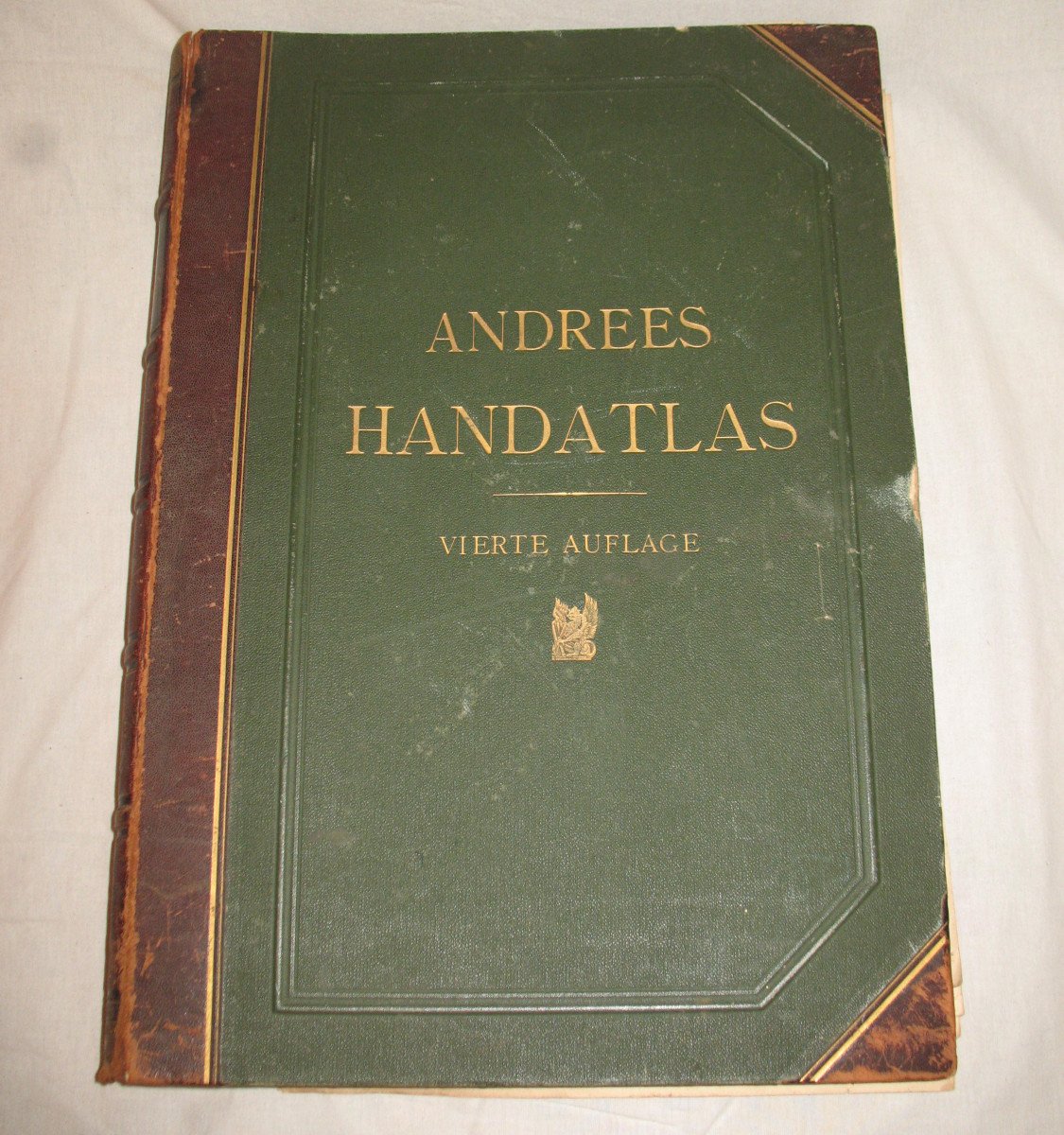 Handatlas de Andrees Recueil de cartes en langue allemande Atlas de 1899