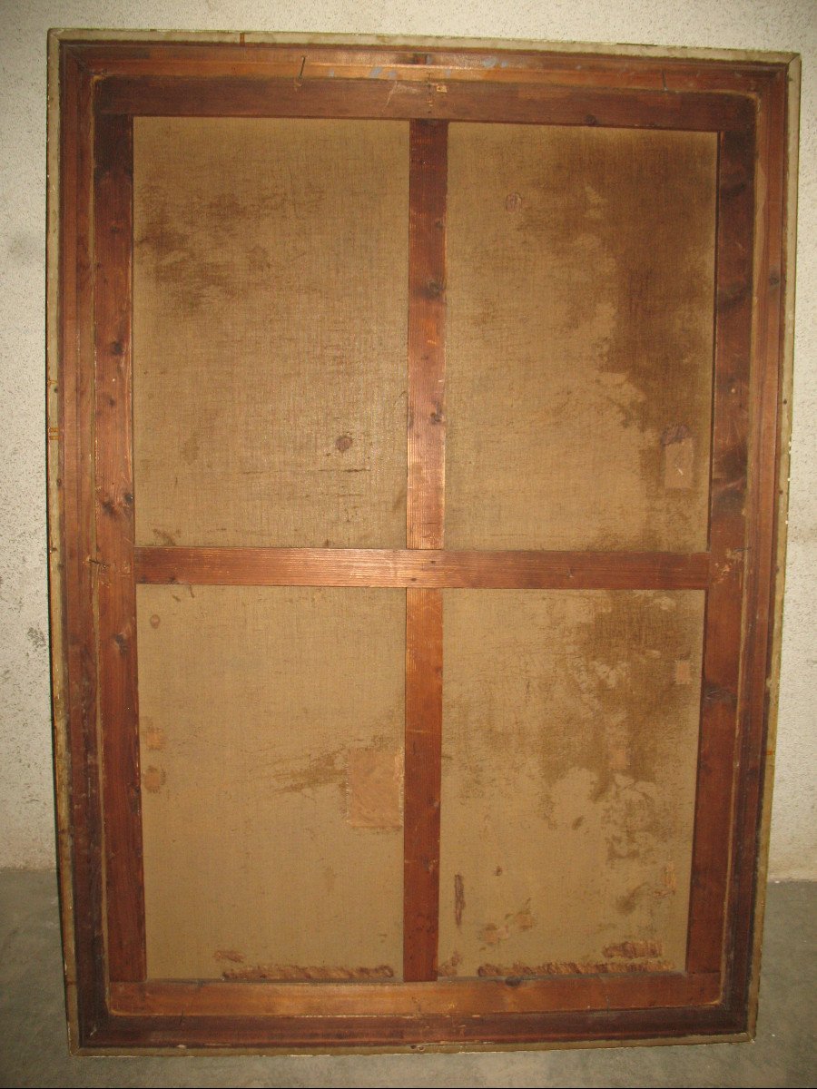 Edmond Van Coppenolle Large Bouquet Of Flowers Still Life Oil On Canvas Framed Late 19th-photo-8