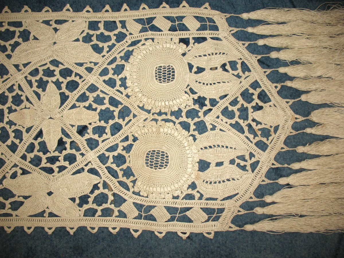 Art Deco Lace Mantelpiece Or Altar Top-photo-4