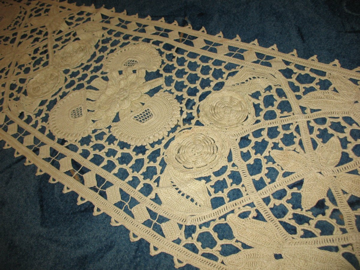 Art Deco Lace Mantelpiece Or Altar Top-photo-3