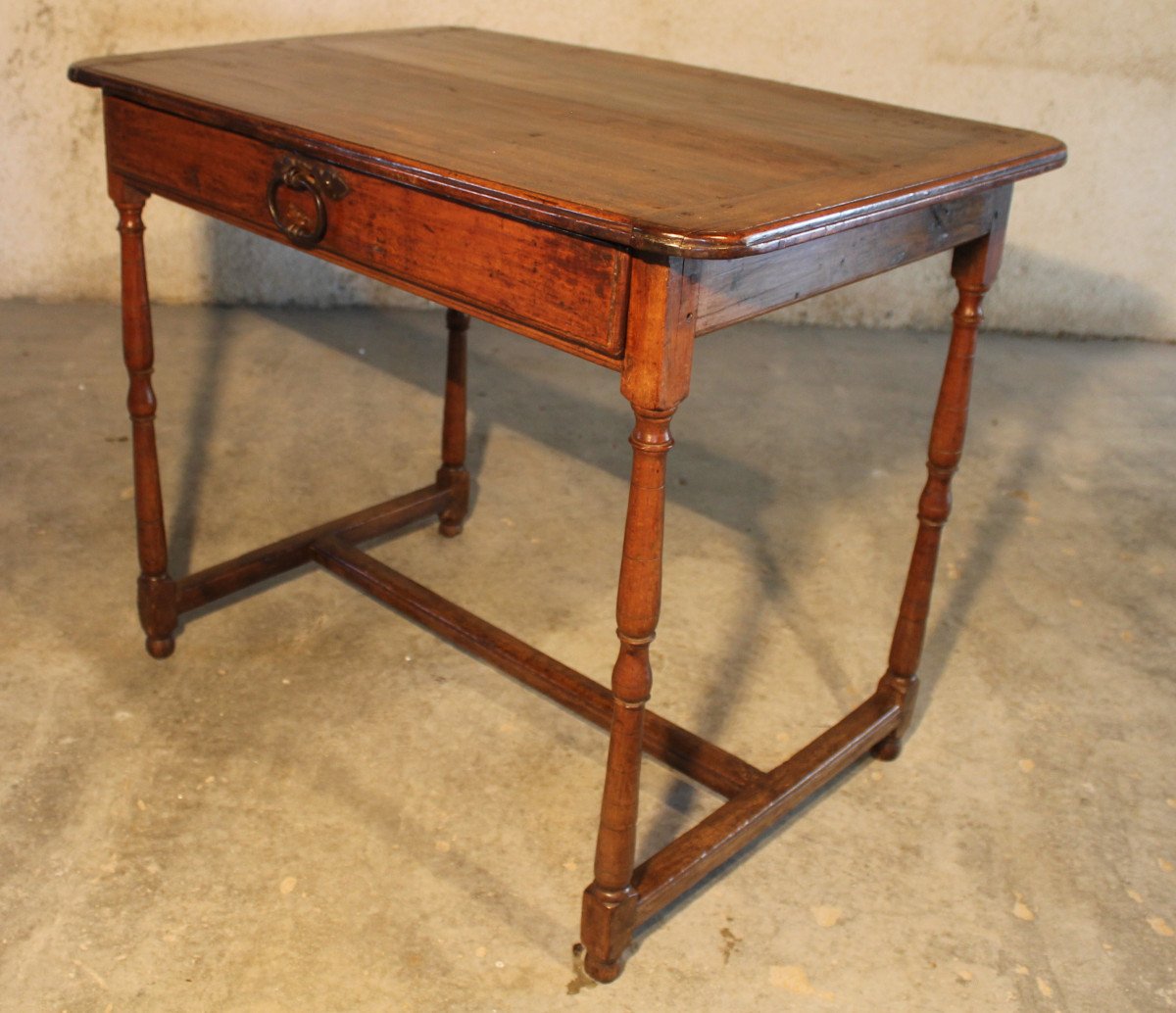 Louis XIII Period Writing Desk Table In Walnut Origin Périgord 17th Century-photo-3