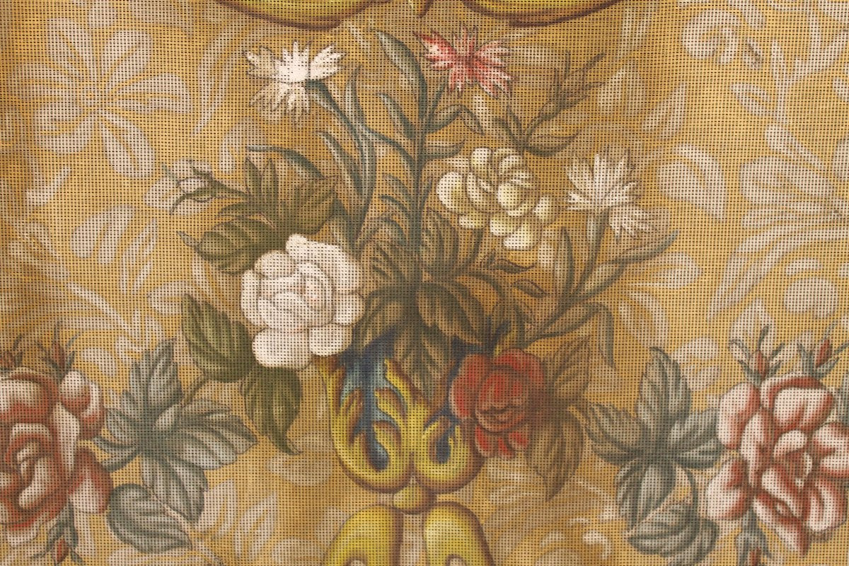Decorative Project With Mythological Decoration Gouache On Canvas Signed E. Pacheran 1896 H: 220 Cm-photo-6