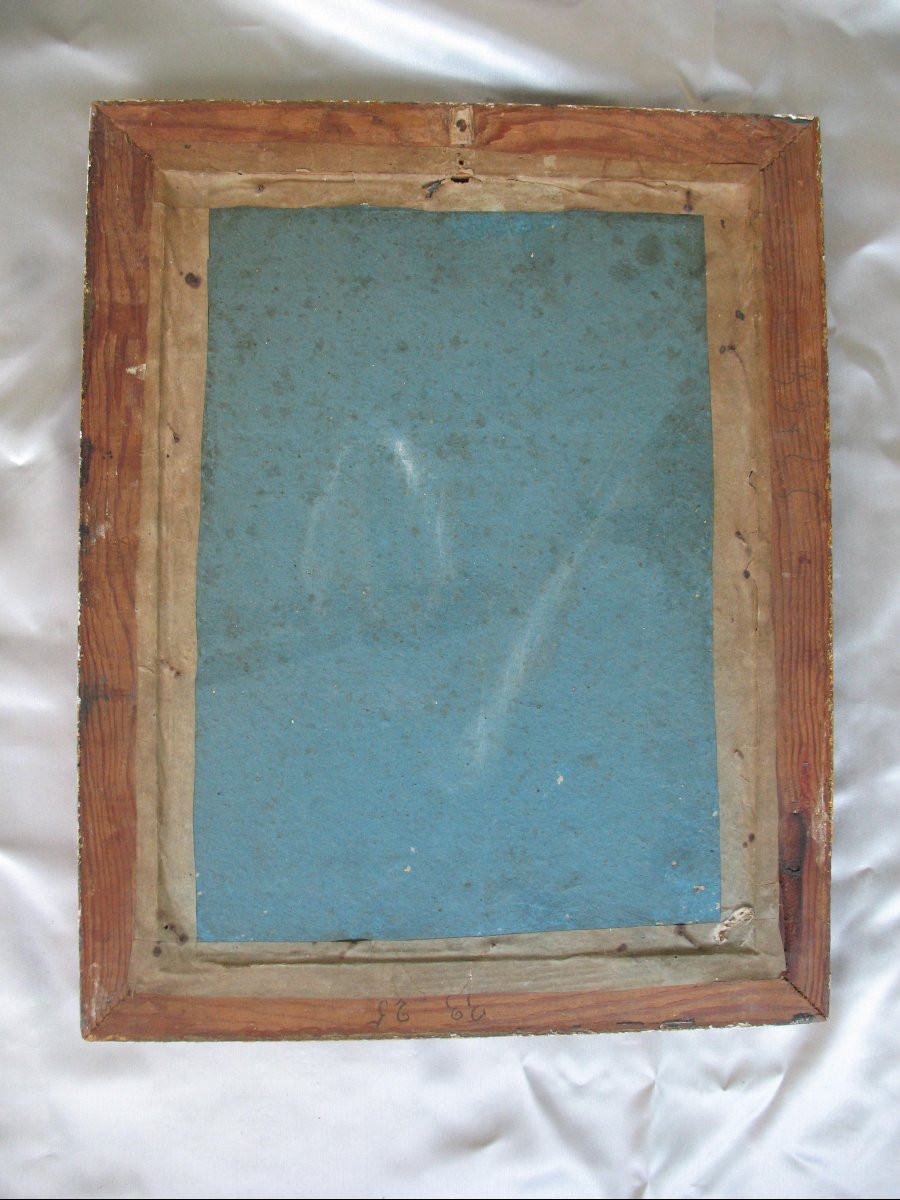 David Cox Gouache On Rice Paper Signed And Dated 1847 Seated Woman China Framed Work-photo-2
