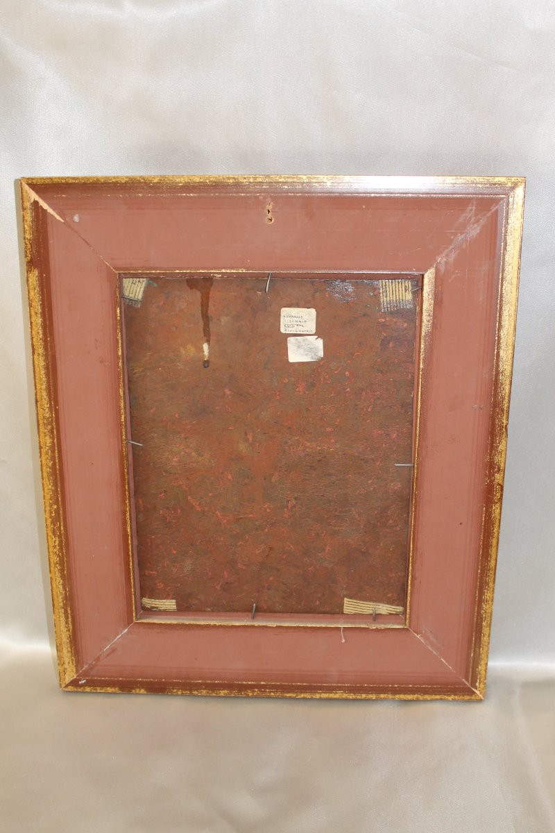 Oil On Copper Signed A. Schmit Austrian School 18th Century Monk In Prayer-photo-6