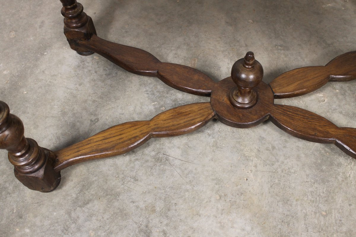 Louis XIV Style Writing Desk, 18th Century, In Fruit Wood And Marquetry-photo-7