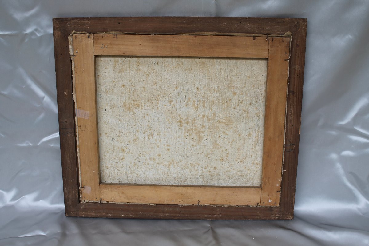 Landscape Of Charente Oil On Canvas Framed Signed By Pierre Langlade 20th Century-photo-5