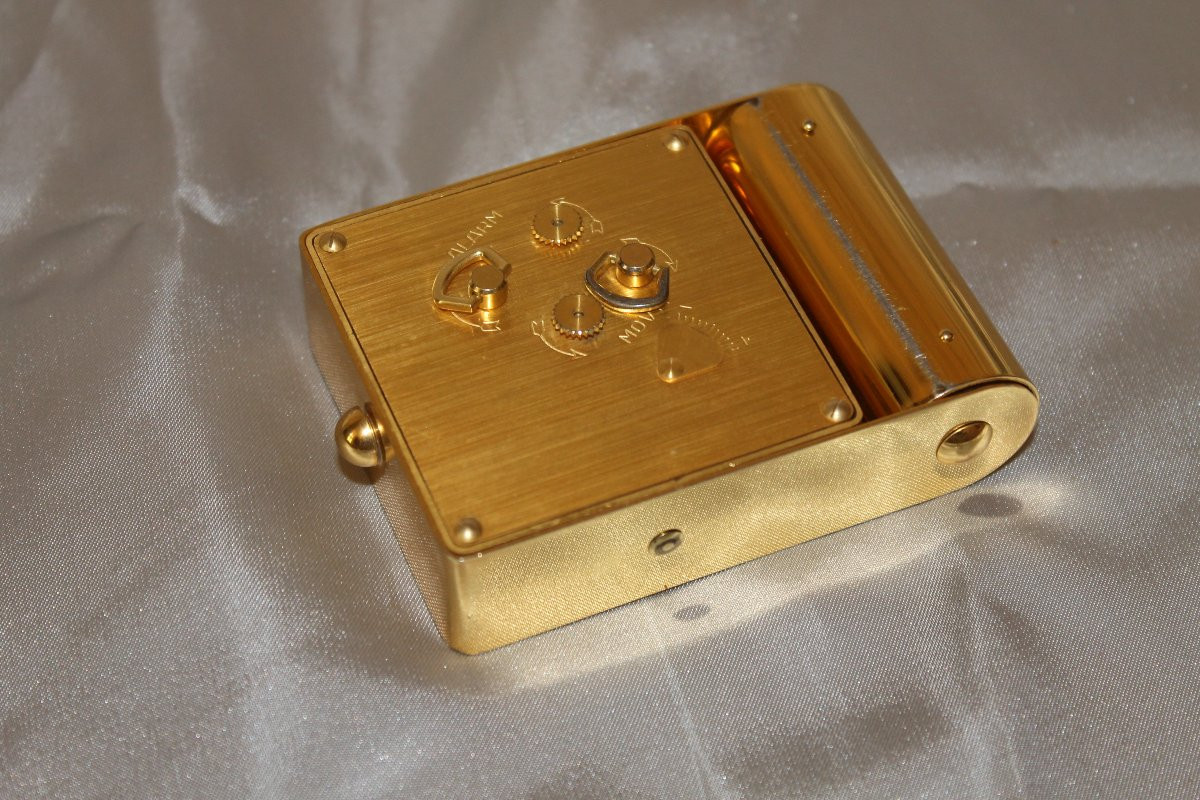 Réveil de voyage Jaeger à 2 jours fabrication Suisse vintage entre 1950 et 1959-photo-4