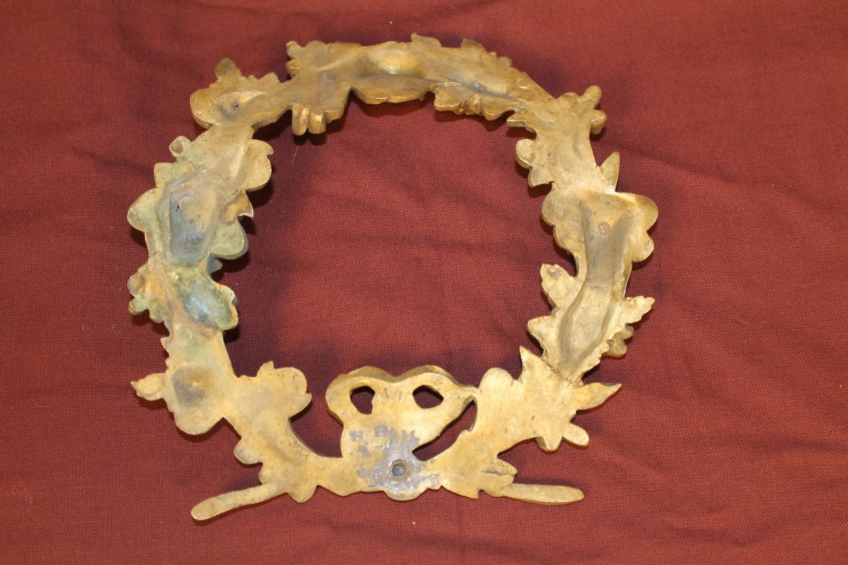 Decorative Bronze Furniture In The Louis XVI Style Representing A Crown Of Flowers, 19th Century-photo-4