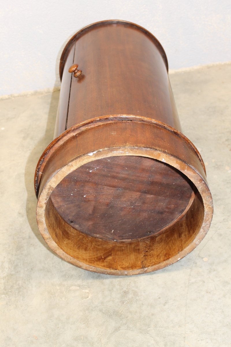 Somno en acajou dessus marbre blanc époque Restauration 19ème-photo-6