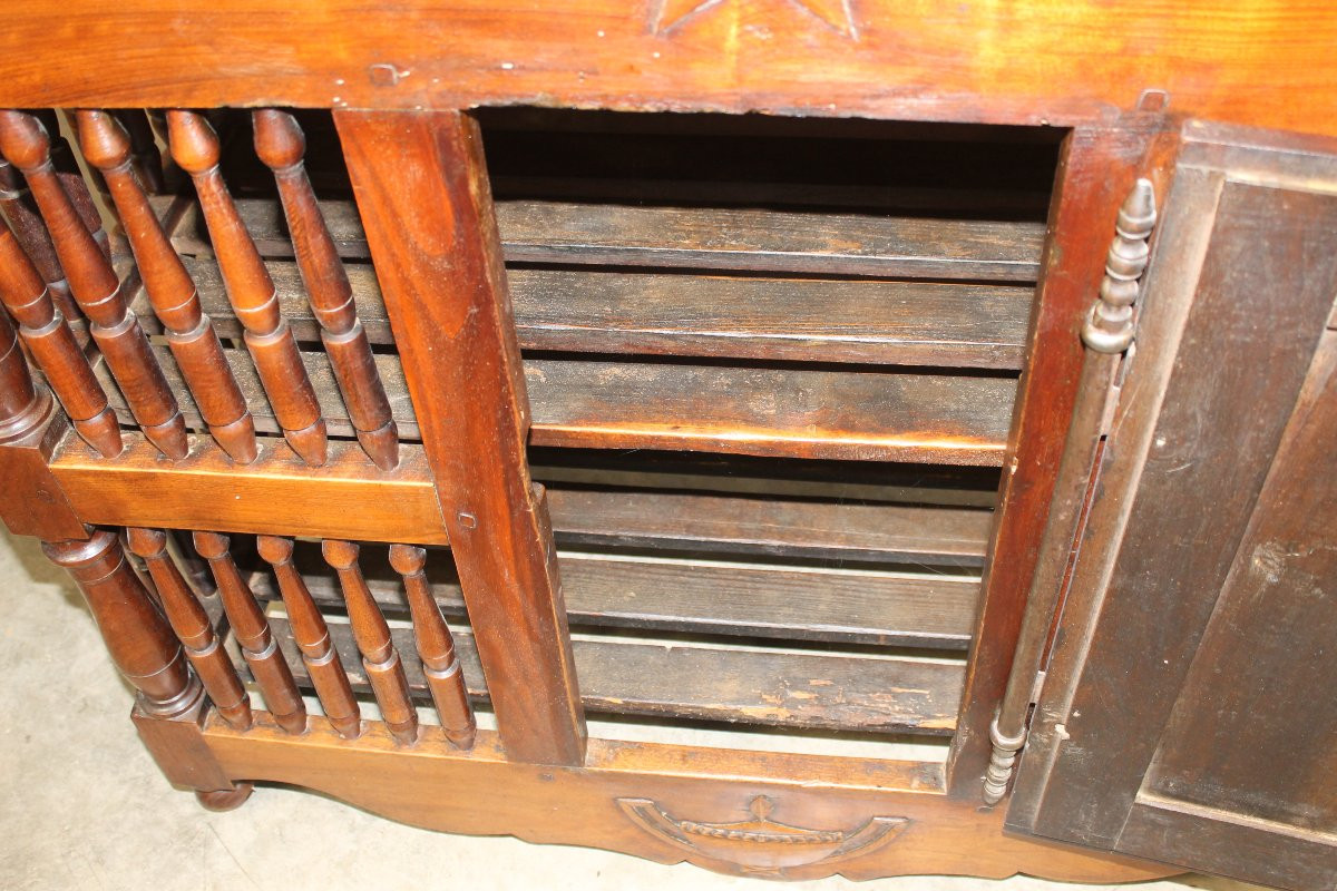 Dauphine Bread Box Made Of Fruitwood, Directoire Period, Late 18th Century-photo-6