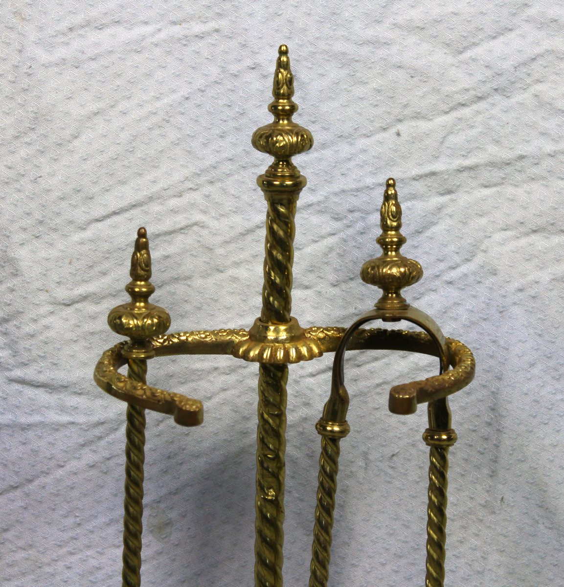 Serviteur de cheminée en bronze de style Louis XVI époque 19ème-photo-3