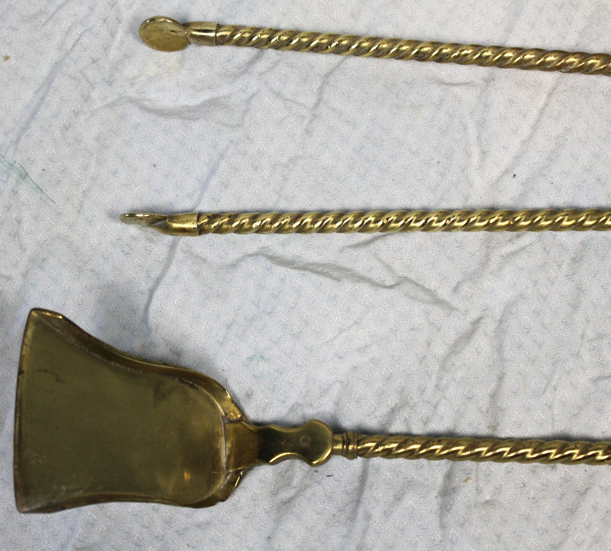 Serviteur de cheminée en bronze de style Louis XVI époque 19ème-photo-2
