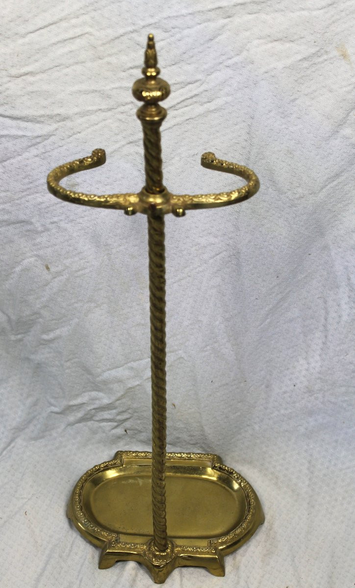 Serviteur de cheminée en bronze de style Louis XVI époque 19ème-photo-5