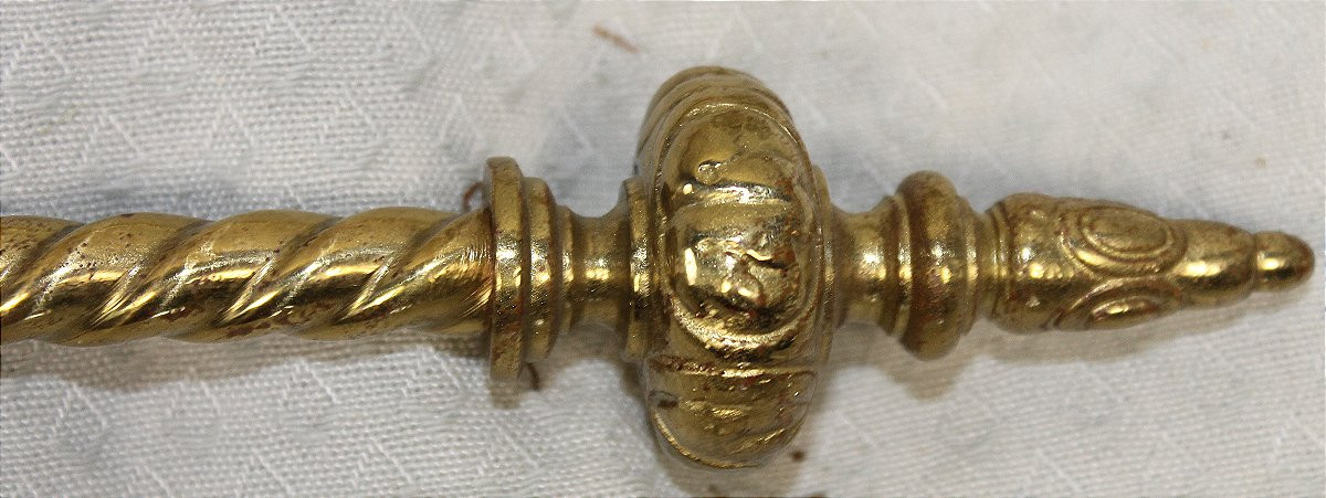 Serviteur de cheminée en bronze de style Louis XVI époque 19ème-photo-8