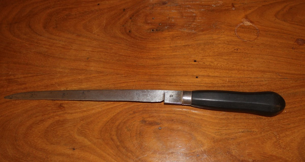 Hunting Knife With Steel Blade, Late 19th Century-photo-2