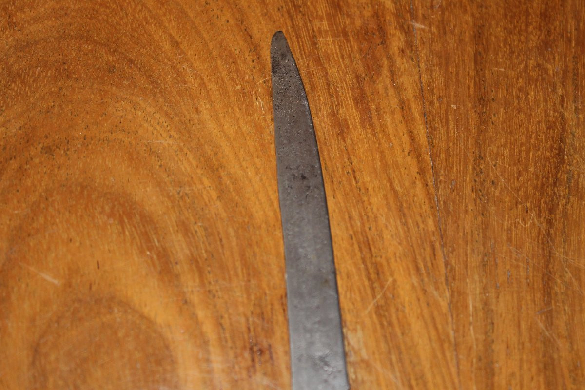 Hunting Knife With Steel Blade, Late 19th Century-photo-2