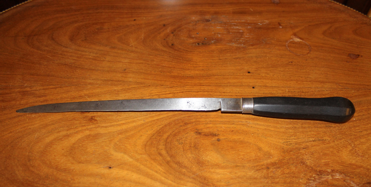 Hunting Knife With Steel Blade, Late 19th Century