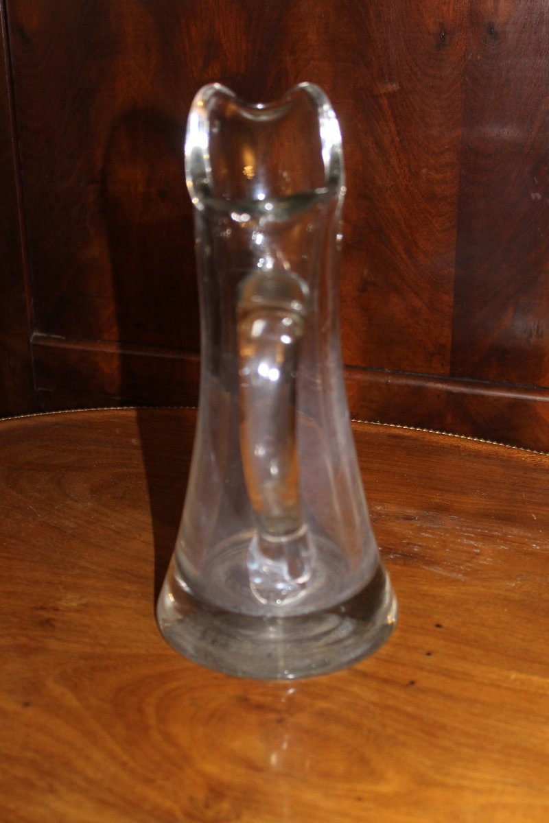 Pichet normand en verre époque fin 18ème-photo-3