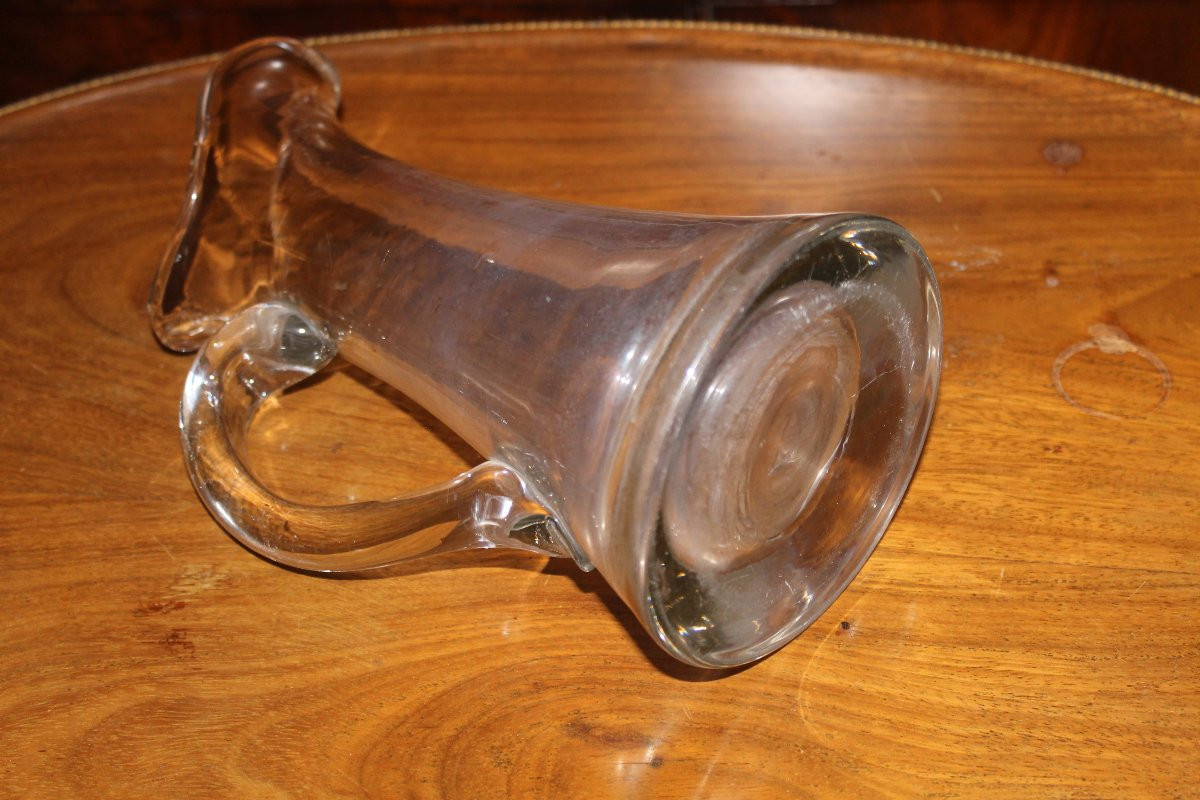 Pichet normand en verre époque fin 18ème-photo-4