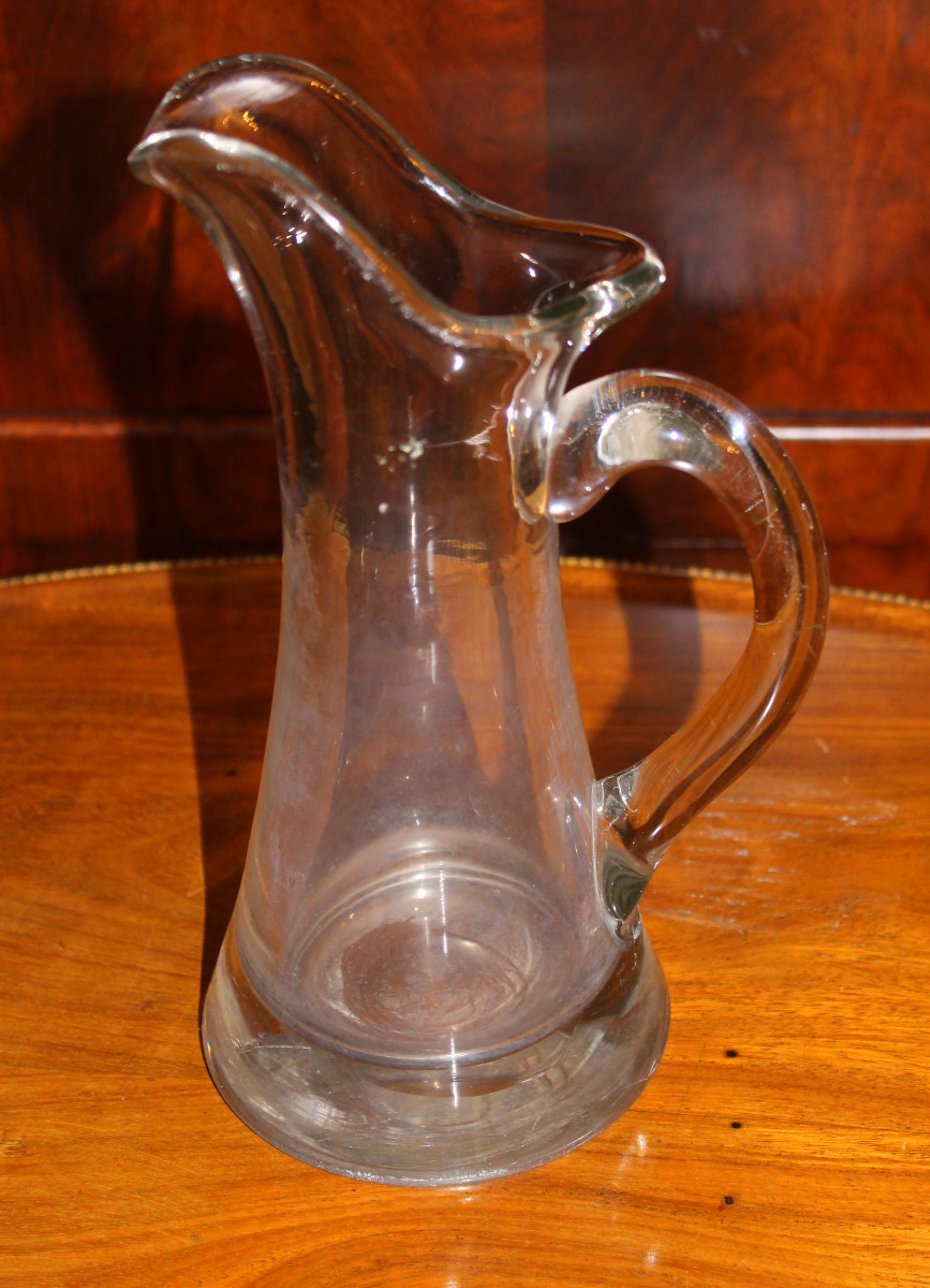 Pichet normand en verre époque fin 18ème