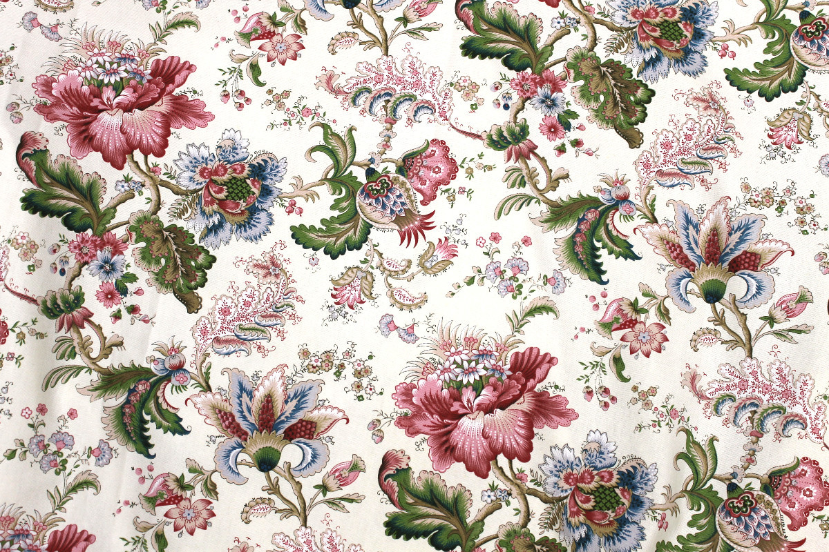 Pair Of Indian-style Chintz Curtains - Length: 3 Meters