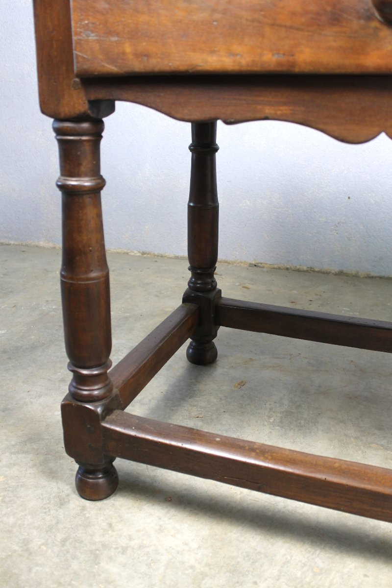 Table à écrire bureau de monastère en bois fruitier époque Louis XIII 17ème origine Sud-Ouest-photo-1