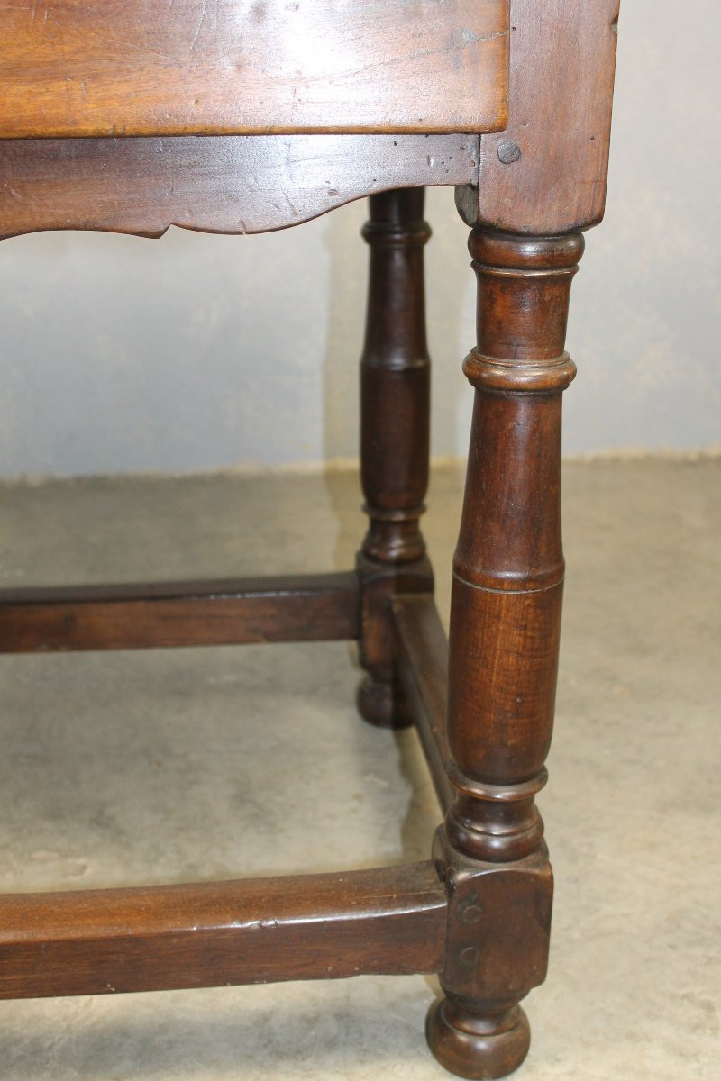 Table à écrire bureau de monastère en bois fruitier époque Louis XIII 17ème origine Sud-Ouest-photo-2