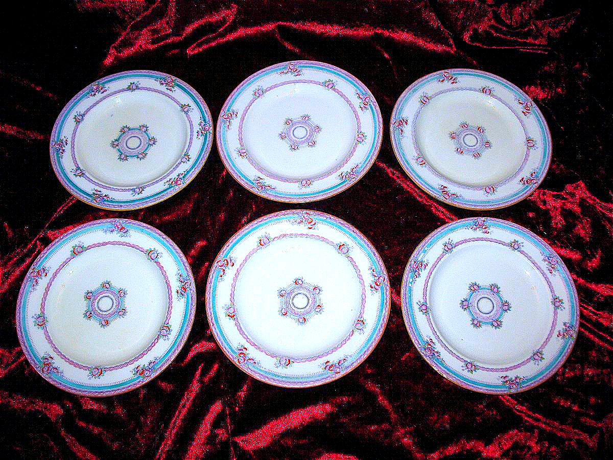 Service à dessert en faïence anglaise époque 19ème -photo-3