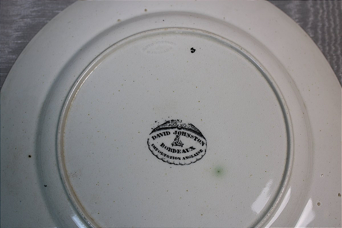 6 Dessert Plates With A Wickerwork Design, Made Of Fine Bordeaux Earthenware, By David Johnston -photo-5