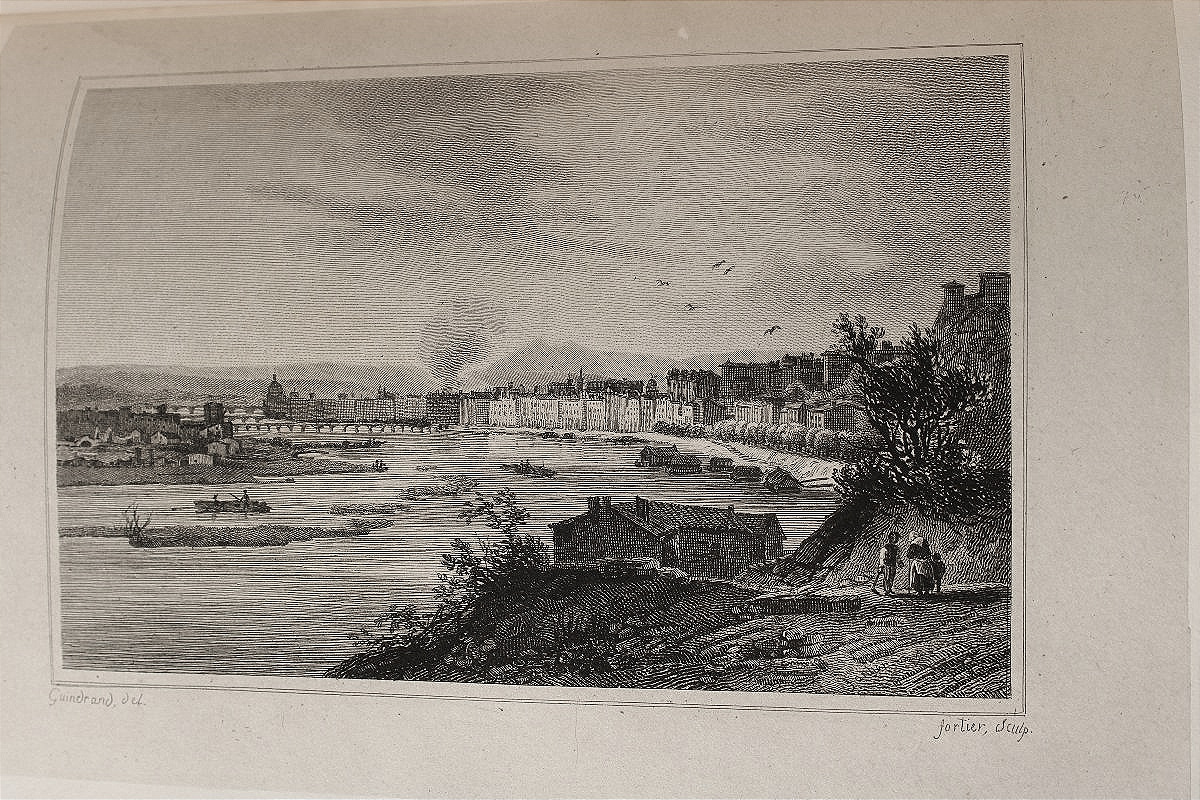 Histoire de Lyon par P. Clerion en 6 tomes avec 54 planches HT reliure dos cuir édition de 1829-photo-8