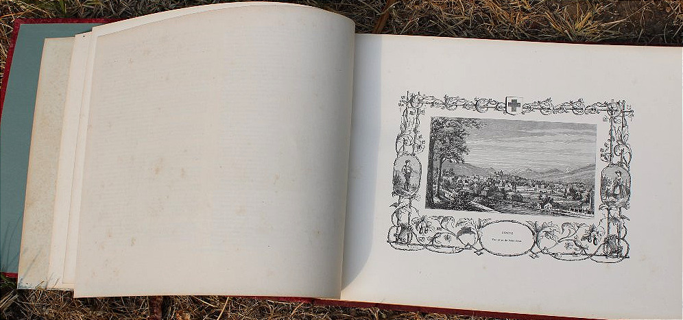 Album pittoresque d'un voyage en Suisse Le Léman ouvrage illustré de 32 gravures ép. fin 19ème-photo-3