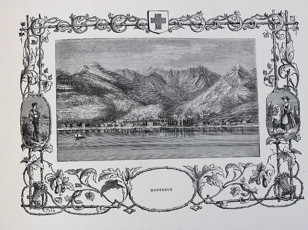 Album pittoresque d'un voyage en Suisse Le Léman ouvrage illustré de 32 gravures ép. fin 19ème-photo-7