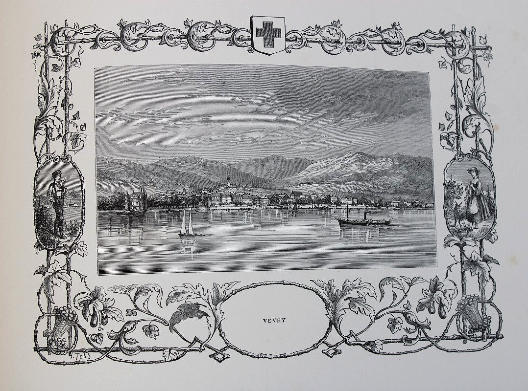 Album pittoresque d'un voyage en Suisse Le Léman ouvrage illustré de 32 gravures ép. fin 19ème-photo-8