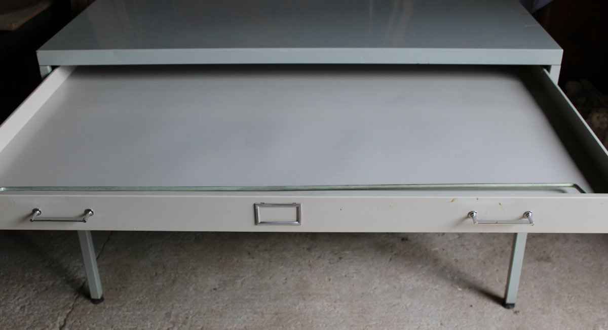 A Cabinet For Architects Or Collectors With 5 Drawers For Plans, Maps, Coins, Engravings, Etc...-photo-3