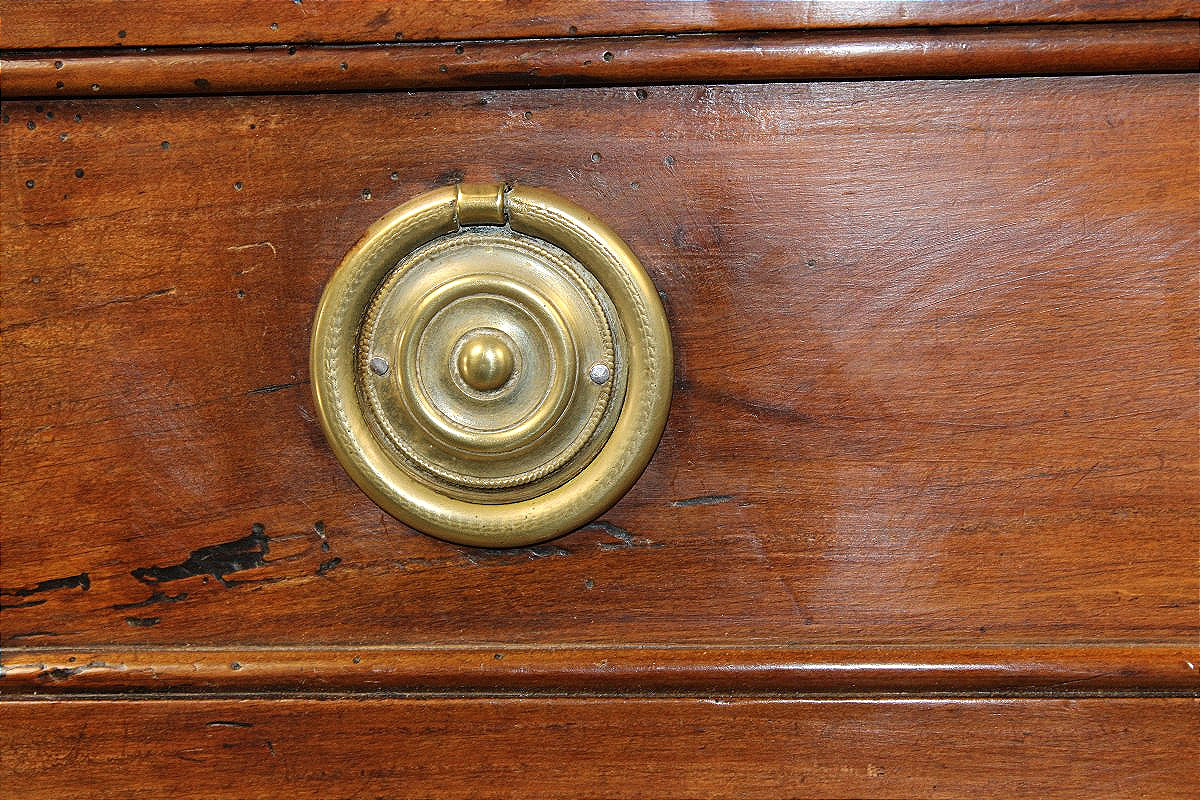 18th-century Louis XVI-style Chest Of Drawers Made Of Solid Fruitwood, With 3 Drawers-photo-7