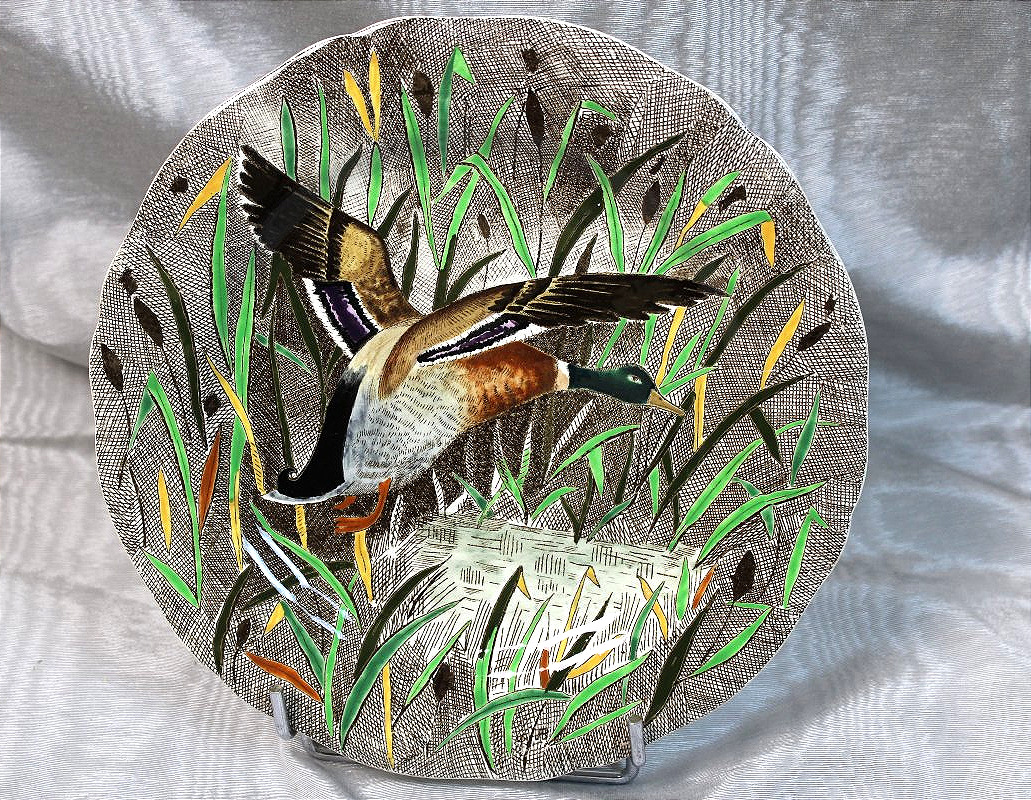 Gien Earthenware Tableware Set With The "rambouillet" Design, Signed By Jean Bertholle (married), Mid-20th Century-photo-5