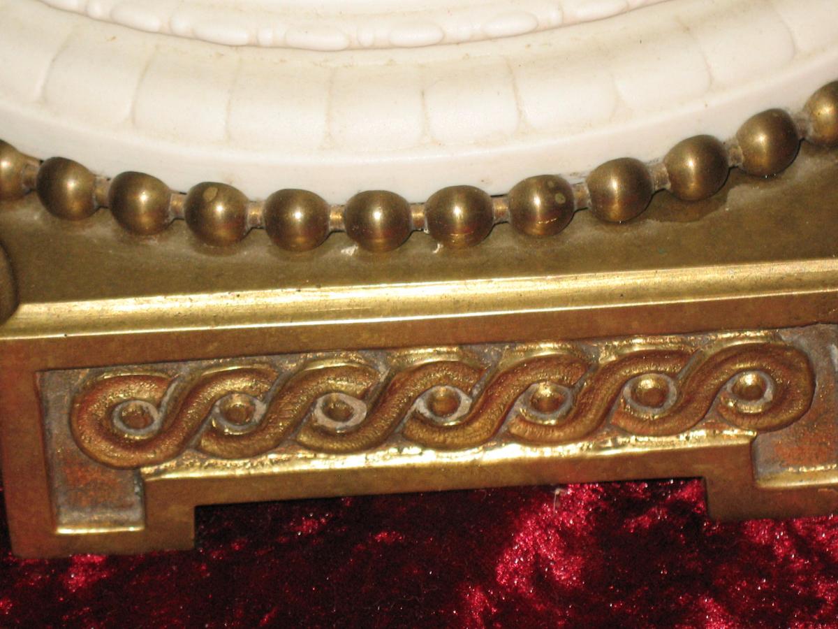 Large Vase In Biscuit Supported Signed E. Jammes Nineteenth-photo-6