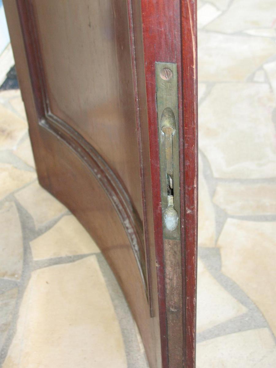 Pair Of Arched Doors Cuban Mahogany Massif High Glazed-photo-6