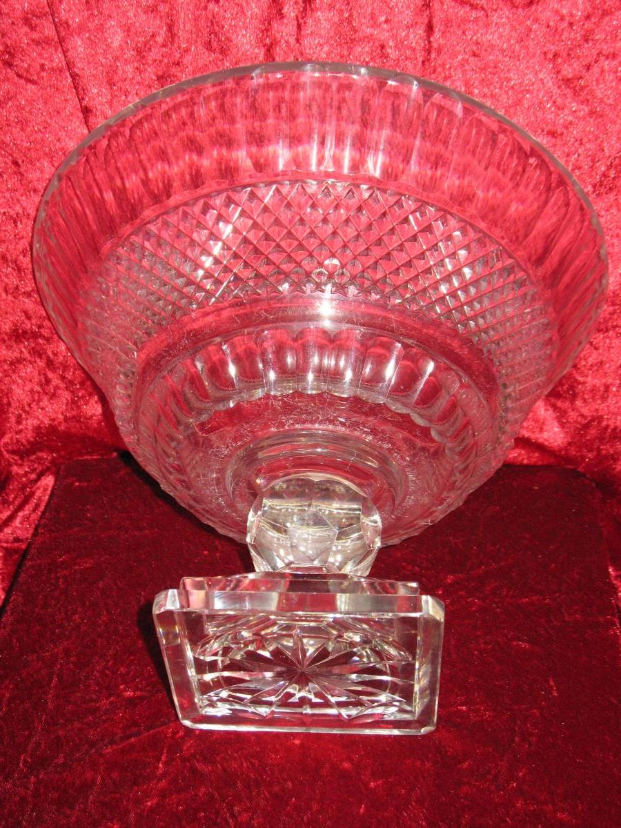 Large Cup On Foot Center Table Crystal Baccarat-photo-1