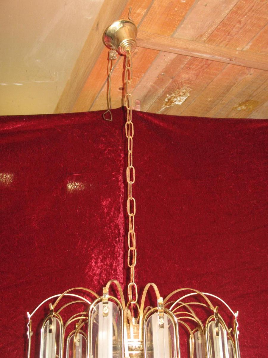 Chandelier And Its 6 Walls Years 60-70-photo-3