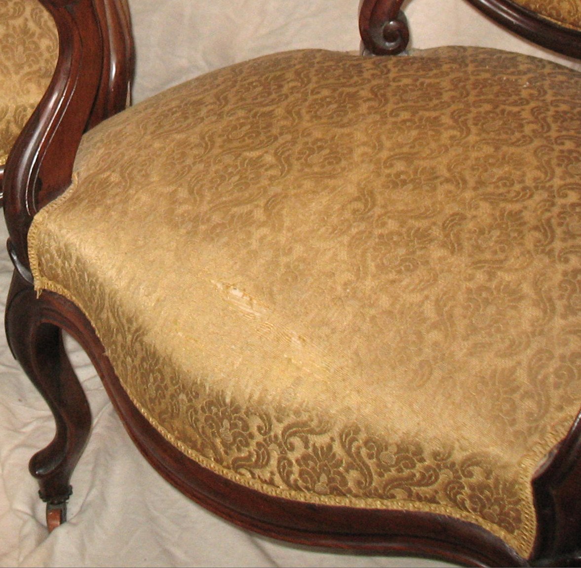 Paire de fauteuils Louis-Philippe en palissandre époque 19ème-photo-5