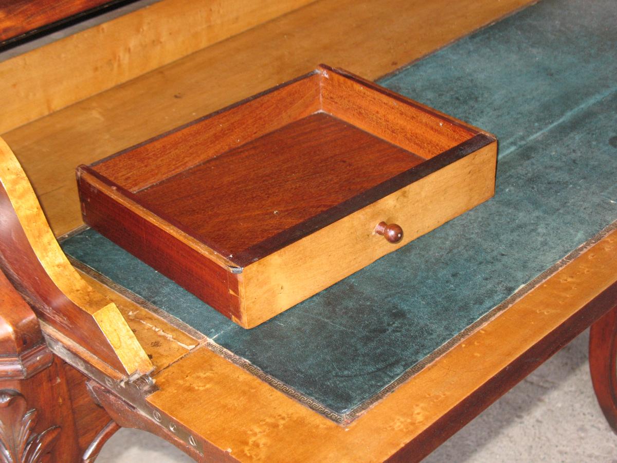Office Cylinder Napoleon III Mahogany-photo-2
