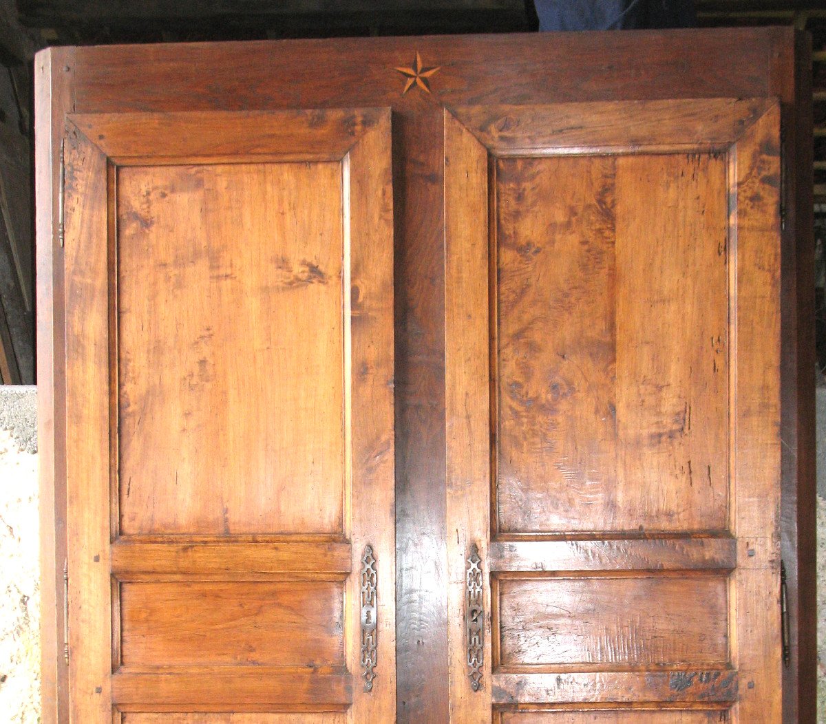 Boiserie en châtaignier à 2 portes avec son encadrement Origine Périgord époque 19ème-photo-7