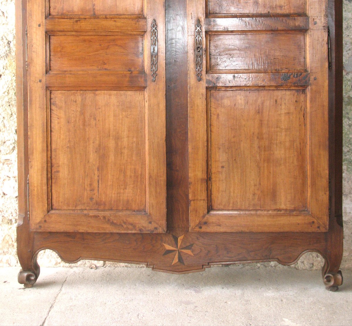 Boiserie en châtaignier à 2 portes avec son encadrement Origine Périgord époque 19ème-photo-8