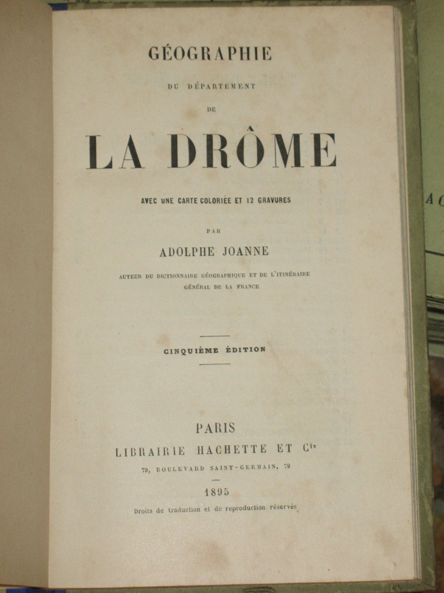 Ensemble de 69 livres sur les départements Français par A. Joanne époque 19ème-photo-2