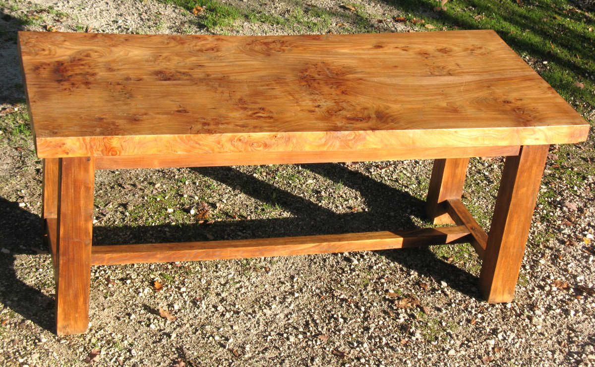 Very Solid Solid Elm Farm Table