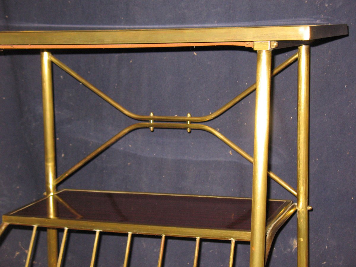 Serving Table With Magazine Rack 20th -photo-1