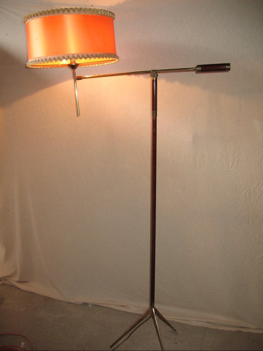 Tripod Floor Lamp With Pendulum Lunel Edition Circa 1950-photo-8