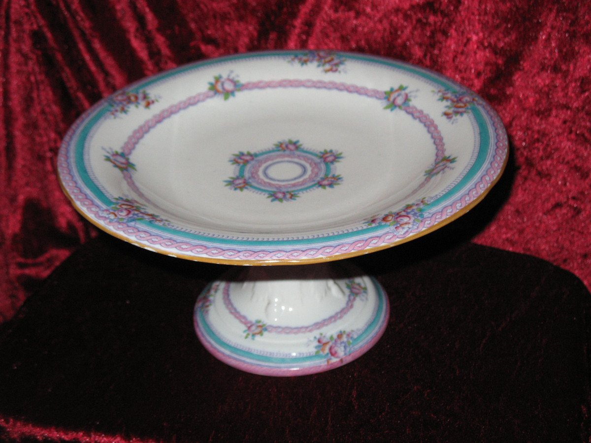 Dessert Service In English Earthenware 19th Time Decor By Minton-photo-4