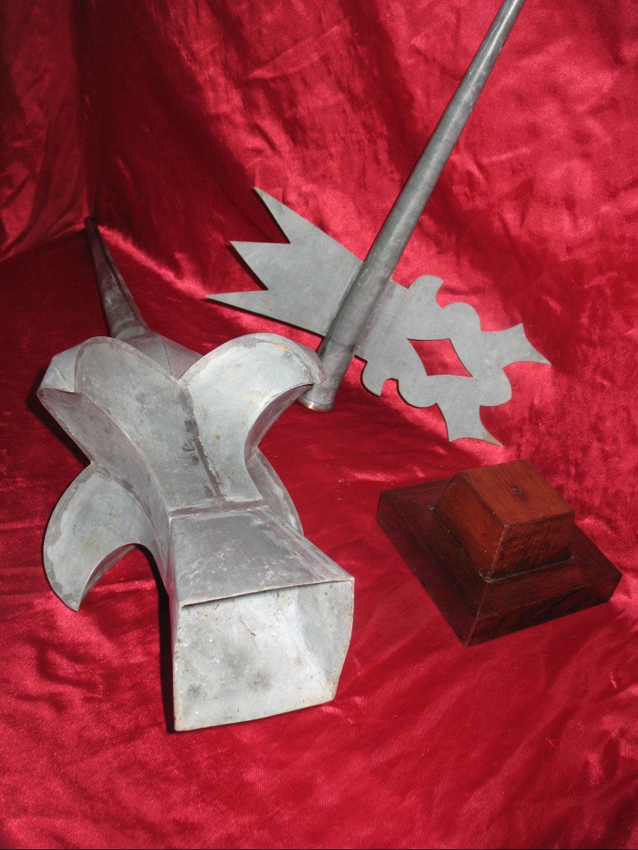 Finial - Zinc Weather Vane Decorated With Fleur-de-lys-photo-4